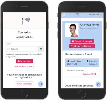 Bulle by myCharlotte - application de soins de support contre le cancer