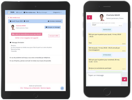 Bulle by myCharlotte - application de soins de support contre le cancer