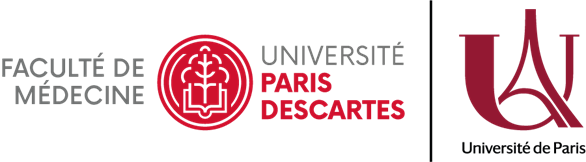 Université Paris Descartes et Université Saint Louis logos