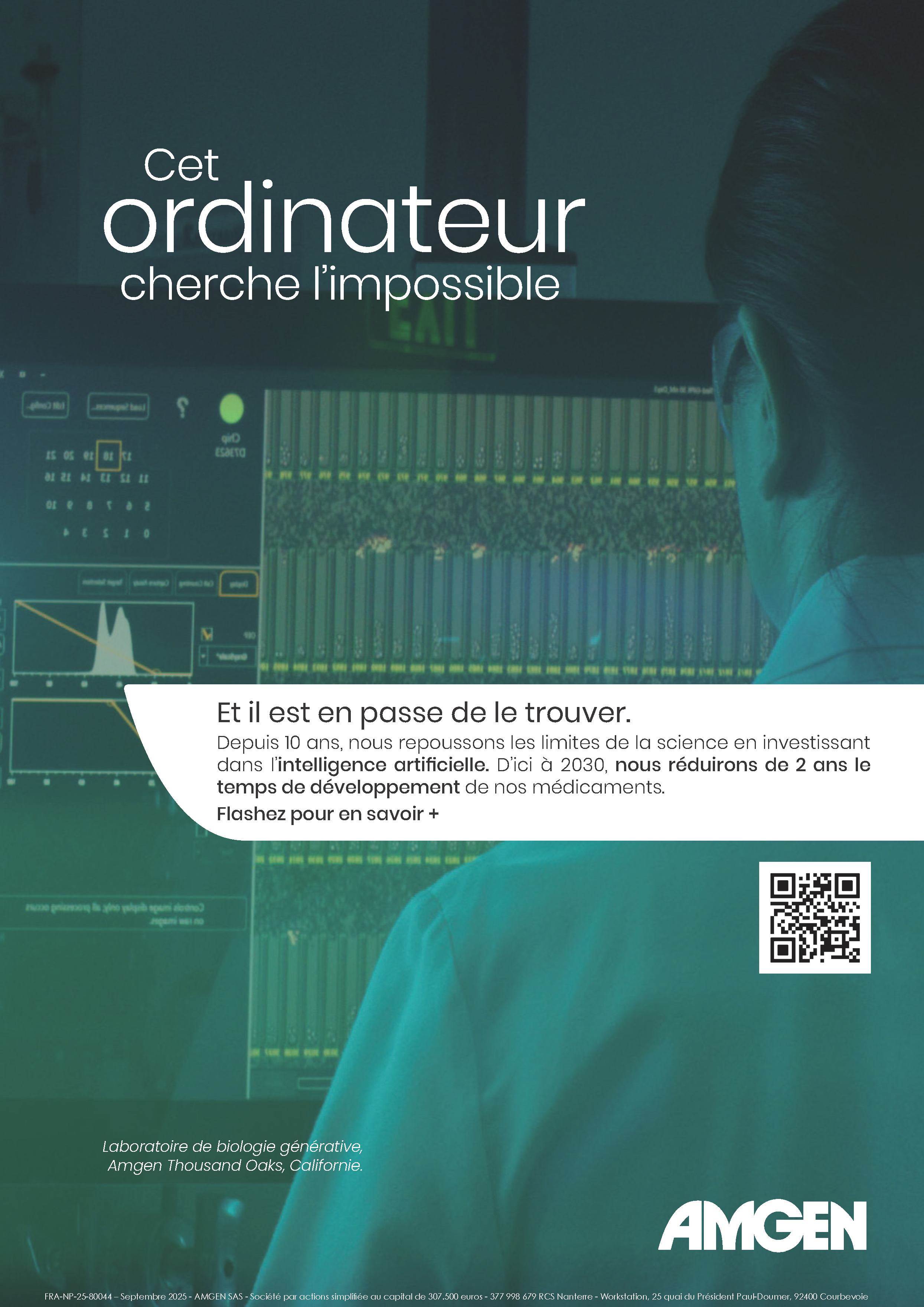 Un scientifique en train de travailler sur des données scientifiques