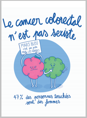 Le dessin de Lili Sohn - le cancer colorectal n'est pas sexiste