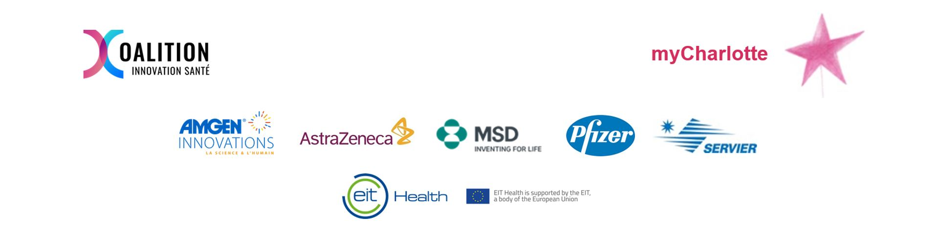 logos des entreprises soutenant la Coalition Innovation Santé